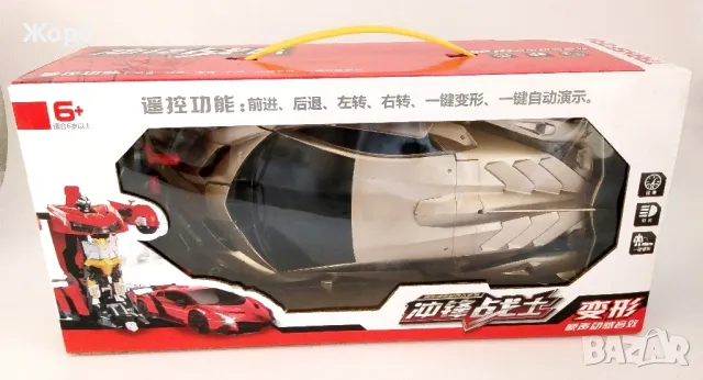 Голяма кола трансформер с дистанционно управление с звук и светлина 770438