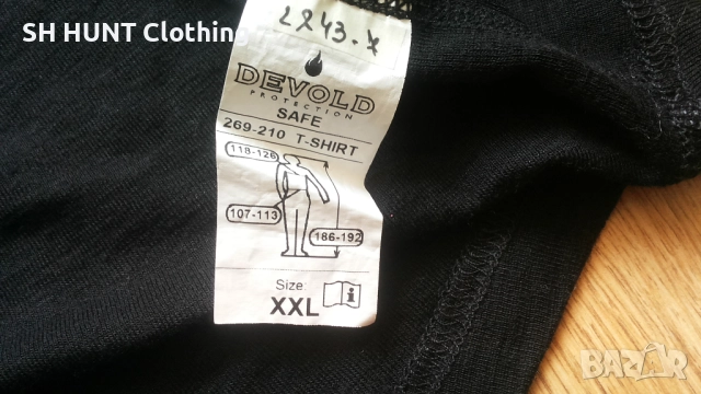 DEVOLD T-Shirt 40% Merino Wool размер XL тениска 40% Мерино вълна - 1508, снимка 12 - Екипировка - 52507319