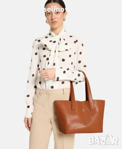 Чисто нова дамска чанта Kassandre Leather shopper Dion, снимка 5 - Чанти - 56039594