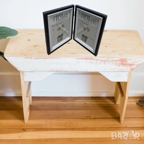 Двойна дървена рамка за снимки тип книга за снимка размер 10х15см, снимка 8 - Декорация за дома - 53450741