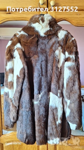 Кожено палто с естествен косъм, снимка 2 - Палта, манта - 53166798