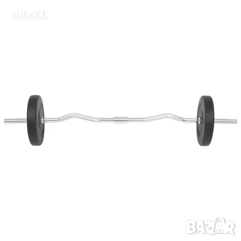 vidaXL Комплект щанга и дъмбели, 30 кг, снимка 6 - Фитнес уреди - 56148402