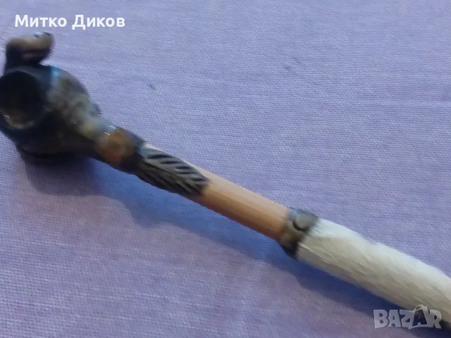 Дървена лула ръчна изработка 203мм като нова два броя, снимка 11 - Лули - 51095196