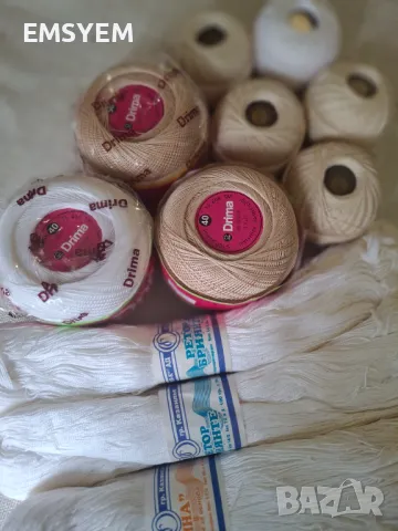 Прежда Дрима за фини плетива на една кука, памучно тире.Ретор бриянте, снимка 5 - Декорация за дома - 49730807