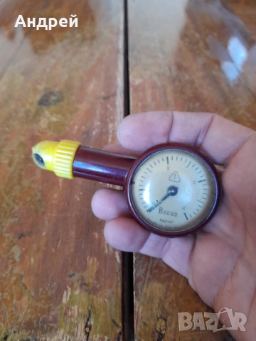 Стар манометър за гуми Becas, снимка 2 - Други ценни предмети - 52311321
