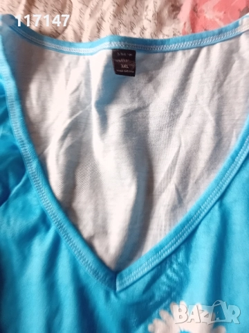 страхотна макси блуза 3хл, снимка 3 - Тениски - 51643556