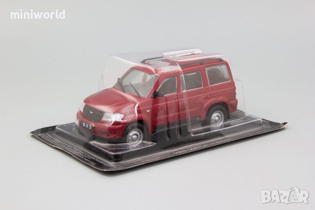 УАЗ 3163 Патриот 2005 - мащаб 1:43 на DeAgostini моделът е нов в блистер, снимка 4 - Колекции - 41956085