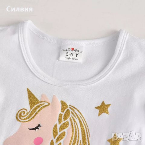 Нова рокля с еднорог за 2-3г и 3-4г, снимка 5 - Детски рокли и поли - 35998488