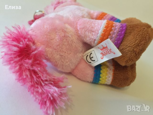 Нов плюшен ключодържател Амек Тойс конче пони розово, снимка 9 - Плюшени играчки - 41490761