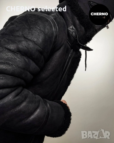 Мъжко бомбър яке от естествена агнешка кожа•кожух LEVI'S MADE & CRAFTED Shearling Bomber – M•L, снимка 9 - Якета - 53663962