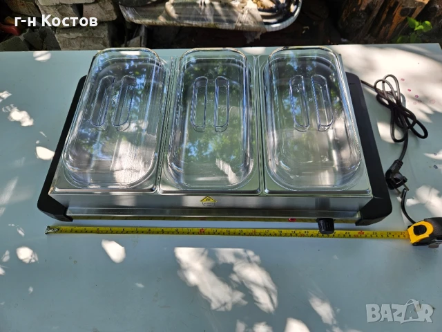 Бен-мари топло със сух нагревател отдолу 3бр. гастронорми 1/3 дълбочина 6.5см., снимка 12 - Обзавеждане на кухня - 50370704