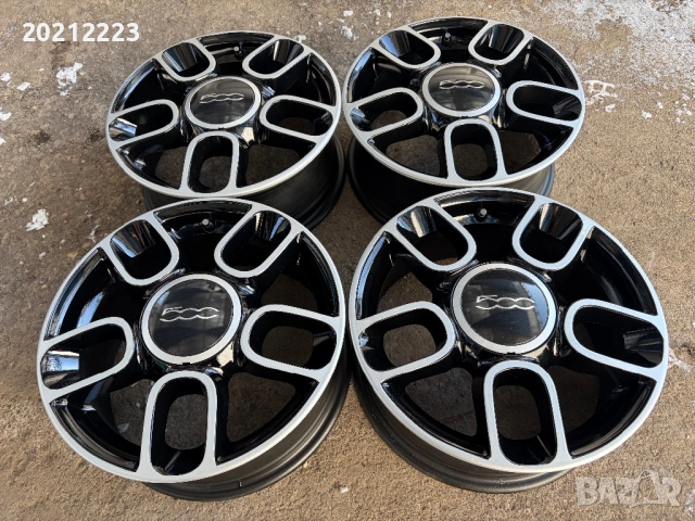4 броя алуминиеви джанти за Fiat 500 15, снимка 3 - Гуми и джанти - 53131743