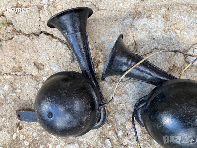 Комплект Тромби/клаксон ретро автомобили Волга Газ 21, снимка 7 - Антикварни и старинни предмети - 40761404