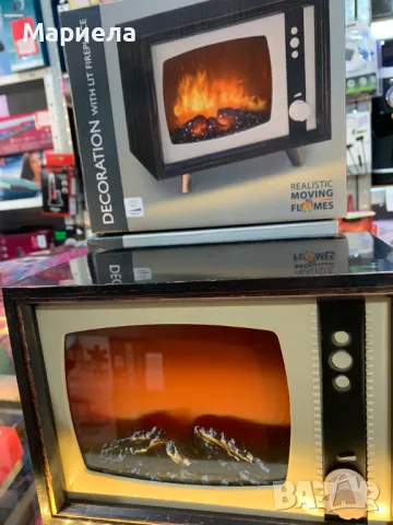 LED Камина Ретро телевизор / Декоративна Камина на Батерии, снимка 8 - Декорация за дома - 48754327