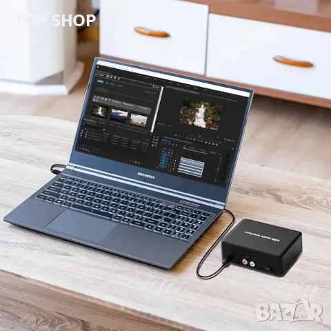 YDMADE USB аудио интерфейс с XLR и 1/4 инча, снимка 6 - Друга електроника - 48747623