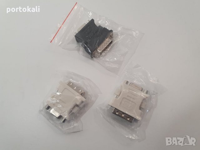 НОВИ! Преходник Адаптер DVI (24 + 5) - VGA DVI to VGA, снимка 4 - Други - 35675123