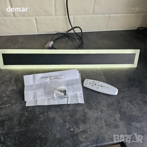 JKFBHGJL 60 см Външна стенна лампа, 22 W, димируема, дистанционно, IP65, снимка 8 - Бебешки обувки - 51234497