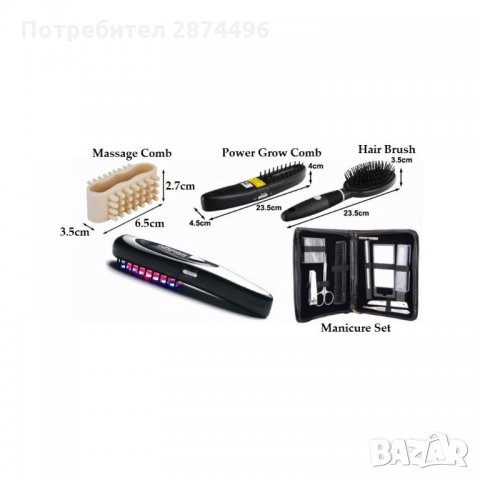 0286 Лазерна четка за коса Power Grow Comb, снимка 2 - Продукти за коса - 35793336