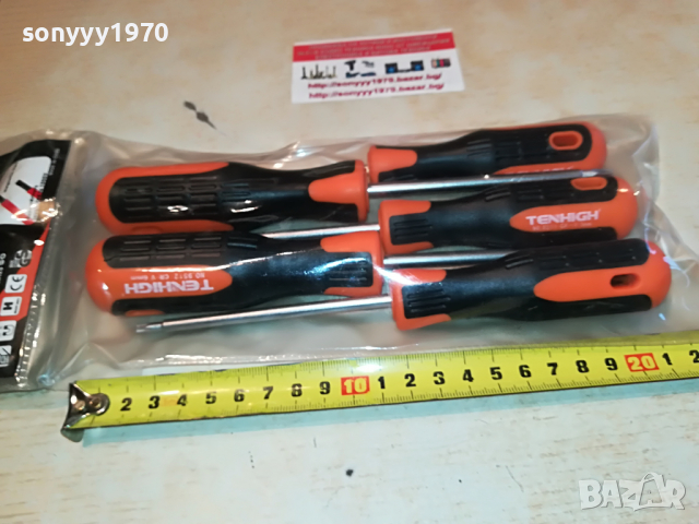 TENHIGH-ТОРКС 5БР ОТВЕРТКИ 0604222014, снимка 6 - Отвертки - 36369248