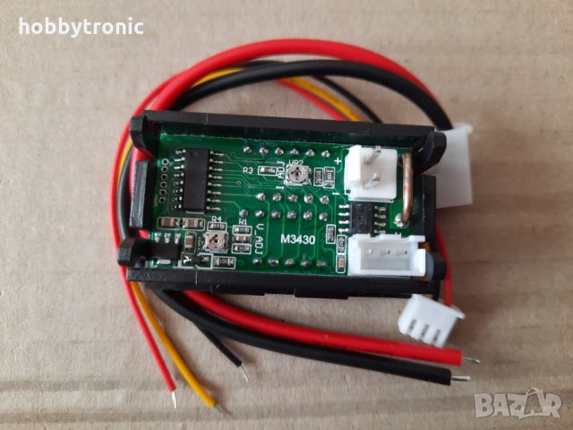 Цифров LED волтметър амперметър 100V 10A с вграден шунт , снимка 2 - Друга електроника - 34692626