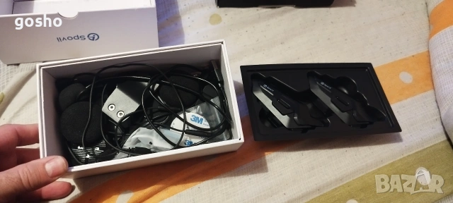 Комплект от 2 броя Bluetooth слушалки/интеркоми за мотоциклетни каски, снимка 4 - Части - 53596486