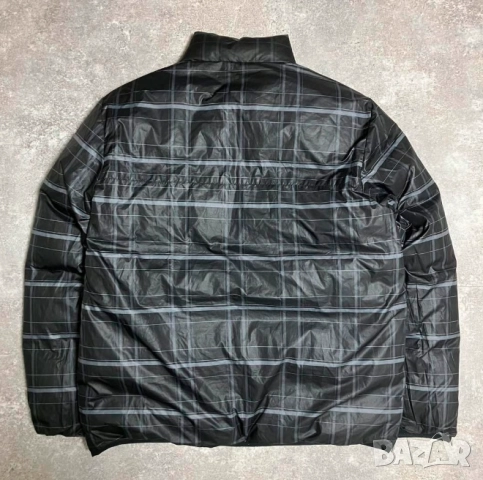 NIKE Двустранно пухено яке черно, карирано, дебело, , размер М, снимка 4 - Якета - 52417618