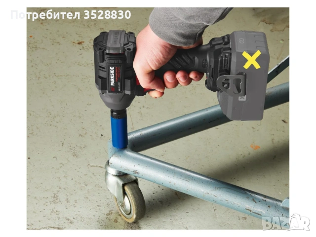 Parkside Performance PPDSSA 20-Li A1 Гайковерт 600Nm (Нов и запечатан), снимка 5 - Други инструменти - 53146772