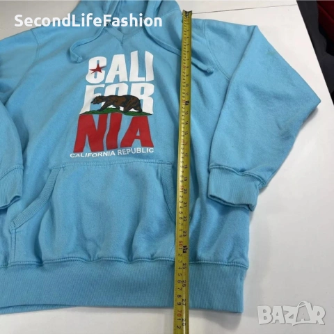 Мъжки суитшърт с качулка California размер L , снимка 4 - Суичъри - 53809393