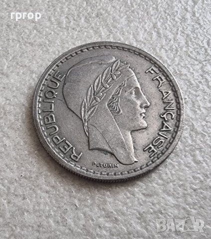 Монета. Франция. 10 франка. 1948 година.