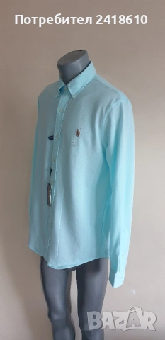 POLO Ralph Lauren Knit Oxford Pique Cotton Mens Size M  НОВО !ОРИГИНАЛ! Мъжка Риза!, снимка 5 - Ризи - 53444689