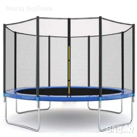 Ултра здрав портативен батут 244 см (8ft) с външна мрежа + стълбичка, снимка 2 - Други стоки за дома - 53530400