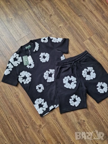Мъжка екип къси панталони и тениска DENIM TEARS 
Размери М, L , XL , 2XL , снимка 2 - Спортни дрехи, екипи - 50461271