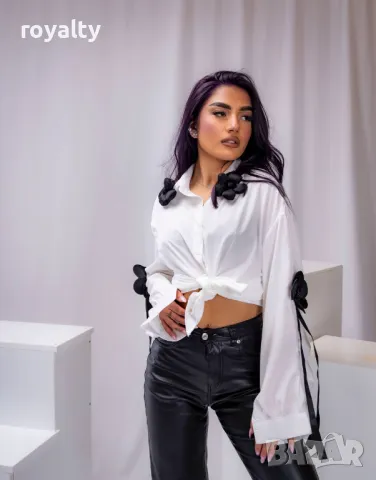 Бяла дамска риза 