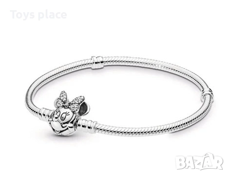 Disney Гривна тип Пандора с Талисмани Лило и Стич Lilo and Stitch Minnie mouse Мини Маус , снимка 4 - Гривни - 51725791