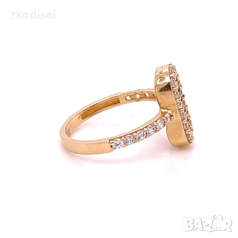 Златен дамски пръстен MESSIKA 2,58гр. размер:54 14кр. проба:585 модел:36295-6, снимка 2 - Пръстени - 52923889