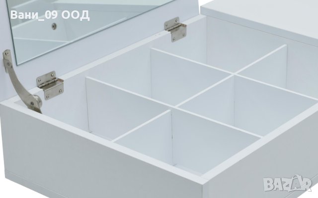 Бяла тоалетка с огледало и чекмедже, снимка 6 - Тоалетки - 41969029