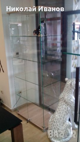 стъклени витрини,стелажи , снимка 6 - Секции и витрини - 44207022