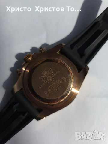 Promotion!!!Rolex Daytona Rose Gold 116515 Black Dial Oysterflex Rubber Band, снимка 10 - Мъжки - 53704654