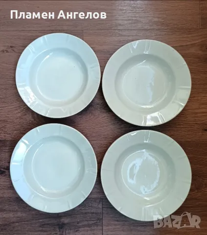 стар български порцелан от 60те години. Лот от 2вида чиний. , снимка 5 - Други ценни предмети - 49933826