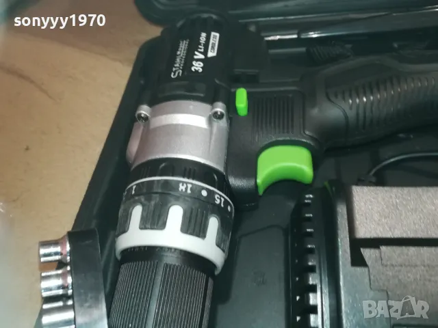 ВИНТОВЕРТ НОВ С ДВЕ БАТЕРИИ И ЗАРЯДНО 0211241930, снимка 7 - Винтоверти - 47815711