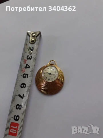 Стар руски часовник Слава медальон с позлата 6 микрона, снимка 7 - Антикварни и старинни предмети - 50851286