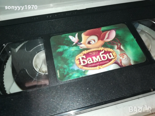 БАМБИ-ORIGINAL VHS VIDEO TAPE 2411251022, снимка 5 - Други жанрове - 52520112