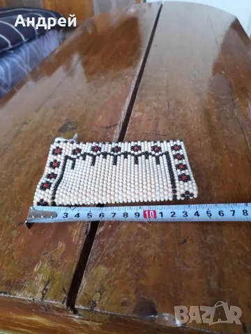 Старо мънистено портмоне #17, снимка 2 - Други ценни предмети - 50057870