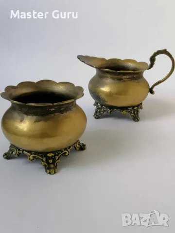 Стари бронзови съдове - 2 бр., снимка 2 - Антикварни и старинни предмети - 47297132