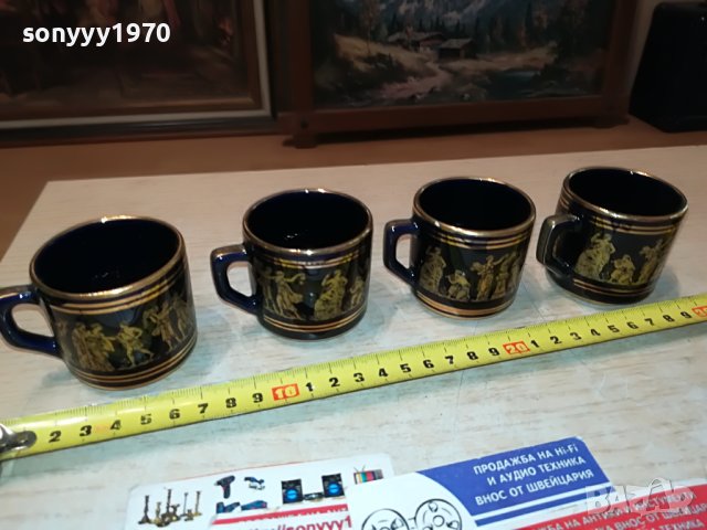 neofitou-hand made 24k gold-made in greece 4бр чашки за кафе 0206231626