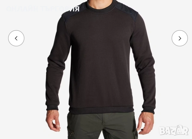 Мъжки черен пуловер 