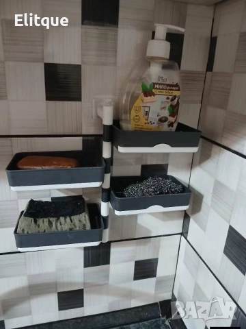 Въртящ се органайзер за баня или кухня с 4 нива, снимка 11 - Други стоки за дома - 52925900