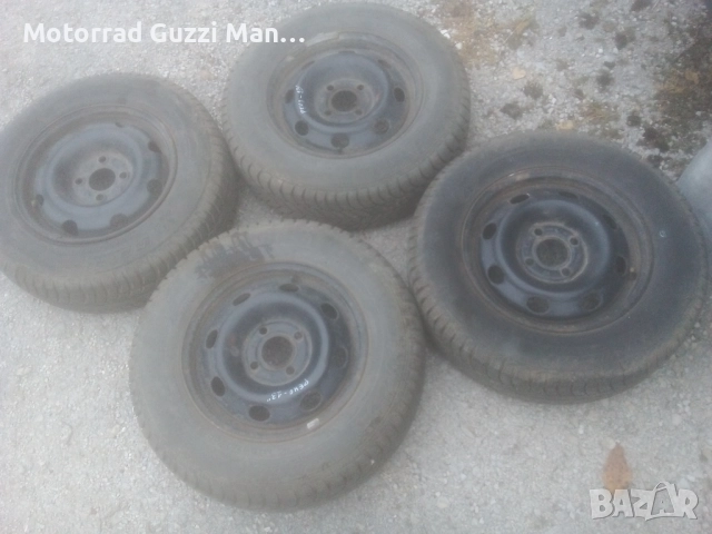 Renault/Opel/Vw/Suzuki:Зимни,175/70/13" с джанти 4х100мм,4бр. Готови за каране.Перфектно състояние , снимка 4 - Гуми и джанти - 52092064
