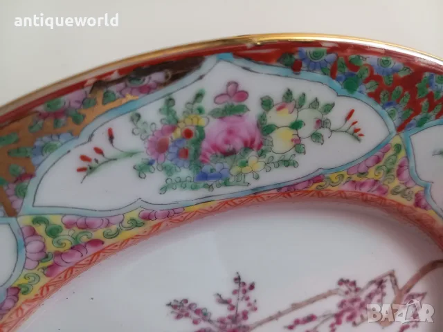 Голяма Стара КИТАЙСКА Чиния ,Маркирана , снимка 3 - Антикварни и старинни предмети - 56049668