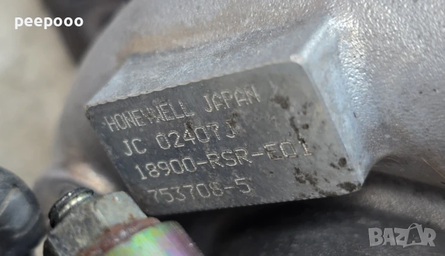 Турбо с актуатор за Honda Civic VIII, ОЕМ 753708-5, снимка 5 - Части - 50658531